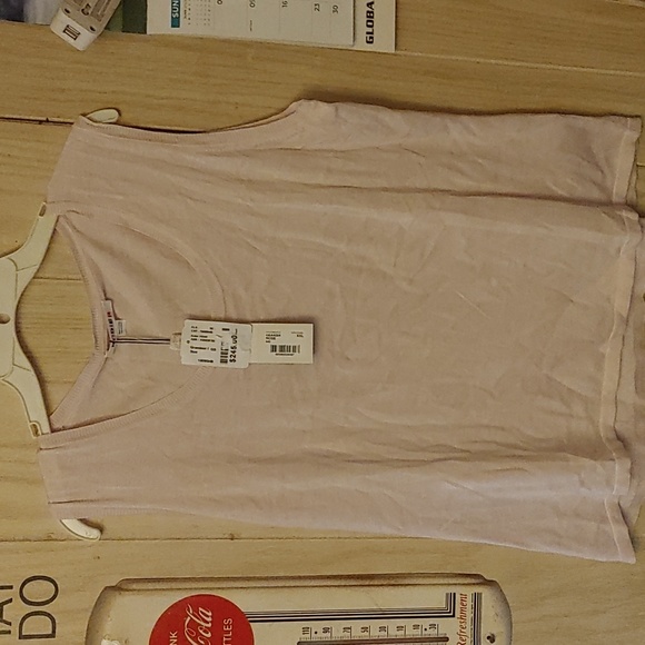 Rodier NWT Silk Cotton Light Pink Tank Top New Size XXL Vintage Plus Size Top - Picture 7 of 9